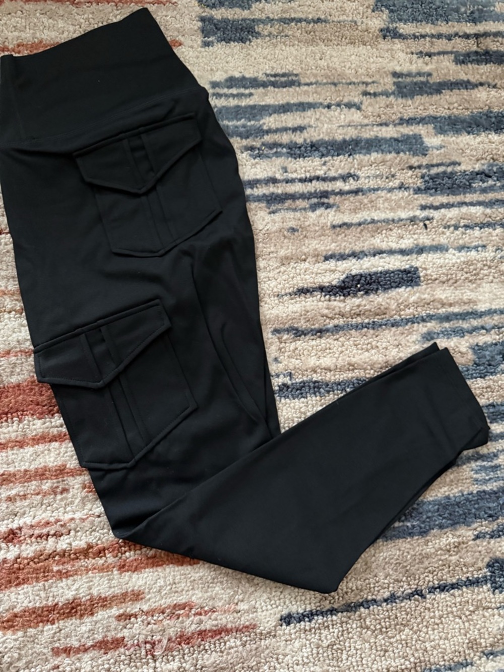 Women’s Black Cargo leggings Pants - Sleek Utility Style